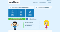 Desktop Screenshot of diplomky-online.cz